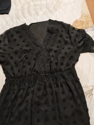 Vestido Negro Shein Talla XXL 50 curve