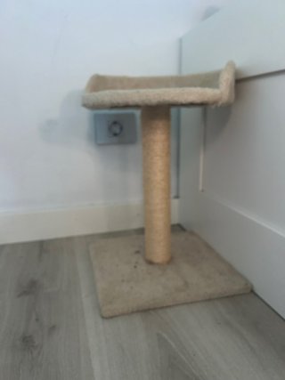 Rascador para gatos de tela y sisal