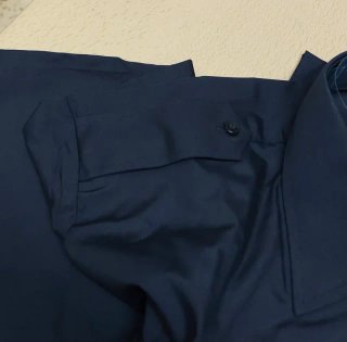 Camisa azul marino manga larga Talla 42