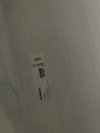 Mueble TV IKEA HEMNES 2 cajones blanco