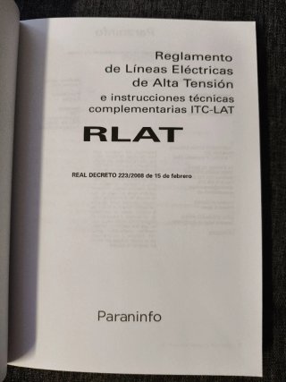 RLAT. Reglamento de líneas eléctricas de alta t...