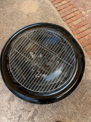 Barbacoa/Fogata Metálica Negra