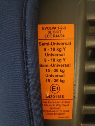 Silla Britax Römer Evolva 123