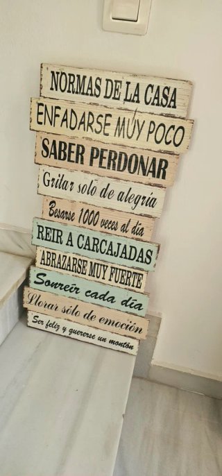 Decoración de madera Normas de la casa