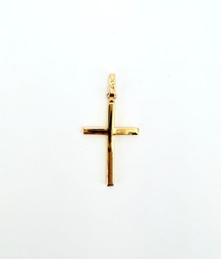 Colgante Cruz de oro de 18k, 1.1 g.