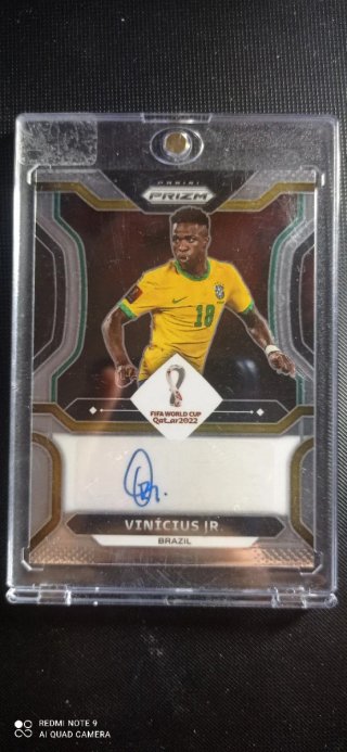 Vinicius Jr Autógrafo Panini Prizm Qatar 2022