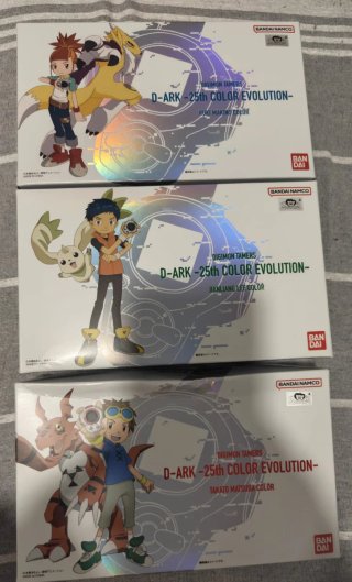 3 Digimon Tamers D-Ark 25th Color Evolution