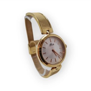 RELOJ PULSERA LOTUS 18599 ESFERA BLANCA/ CORREA DORADA