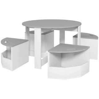 Conjunto Mesa y Sillas Niños 5 Piezas
