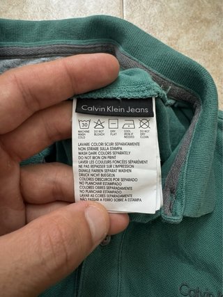 Polo Calvin Klein Jeans Verde Talla M