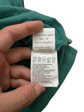 Polo Calvin Klein Jeans Verde Talla M