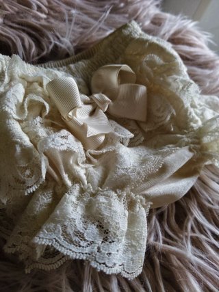Culote recién nacido vintage encaje