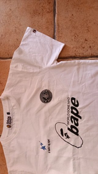 Camiseta BAPE Talla Única Blanca
