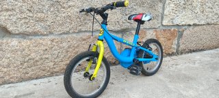 Bici B-PRO 14 pulgadas azul niño niña