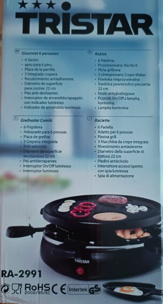 Tristar RA-2991 Raclette Gourmet