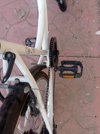 Bicicleta de paseo blanca 26"