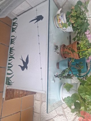 Caseta pintada para perro grande y peqeño para den