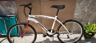 Bicicleta infantil blanca talla 24