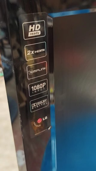 Televisión LG Negra