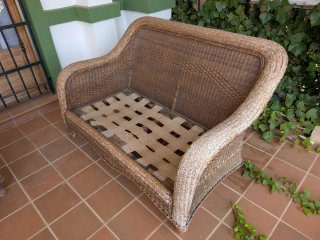 Conjunto de mimbre