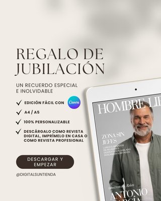 Regalo de jubilación/ Revista 100% personalizable