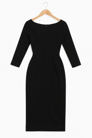 Vestido Midi Stella McCartney Negro Elegante