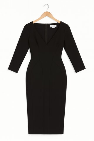 Vestido Midi Stella McCartney Negro Elegante