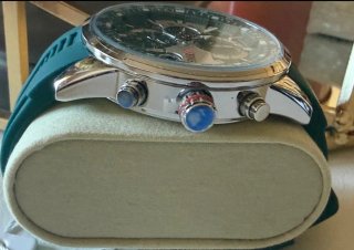Reloj OFNS Cronógrafo Acero y Caucho Verde