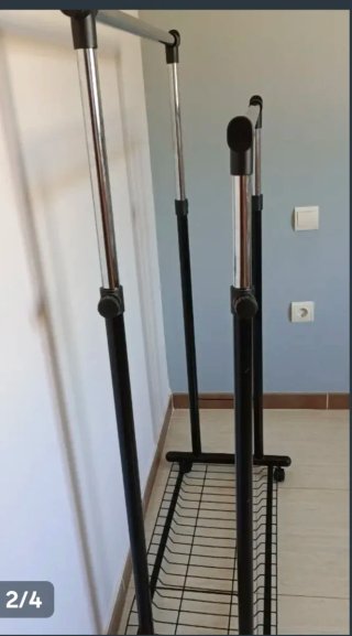 Perchero Doble Extensible Ruedas