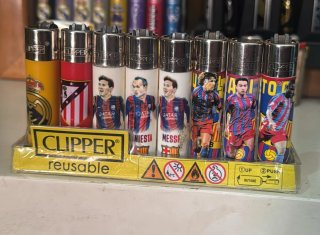 Encendedor Clipper Reutilizable Fútbol