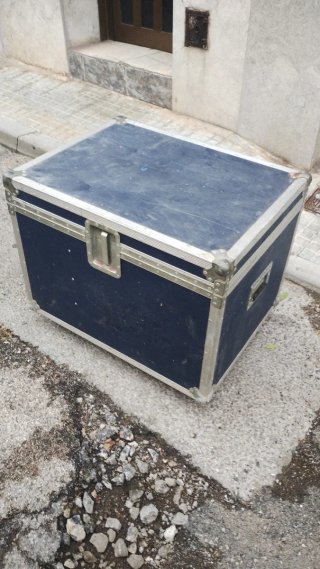 Flight Case Azul Marino y Plata