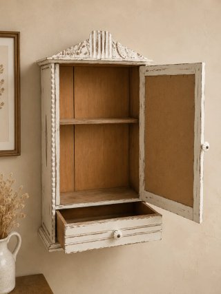 Armario vintage pared espejo