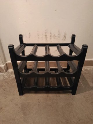 Botellero Negro Plástico