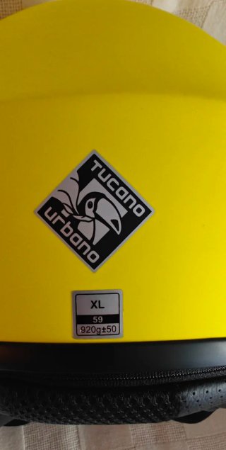 Casco Moto Tucano Urbano Amarillo