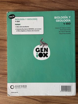 Biología y Geología, 4 ESO, Andalucía