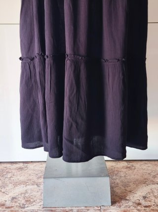 Vestido boho con escote cuadrado. Talla S