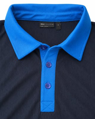 Polo ASOS Rayas Azul y Negro Talla XS