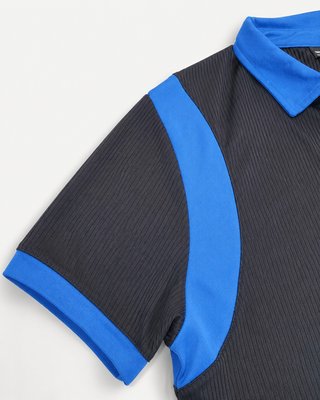 Polo ASOS Rayas Azul y Negro Talla XS