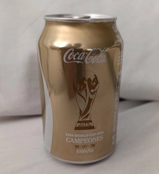 Lata Coca-Cola FIFA World Cup Dorada