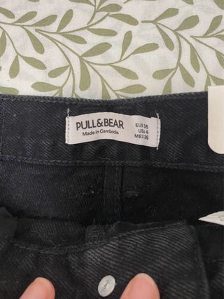 Shorts vaqueros negros rotos Talla M