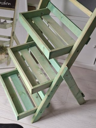 Estantería Vintage con Pizarra Jardín