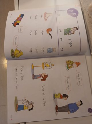 Letra a letra, 1° de primaria, cartilla de lectura