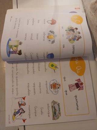Letra a letra, 1° de primaria, cartilla de lectura