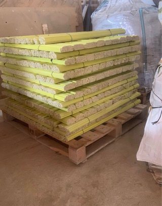 250 tutores fibra de vidrio 1m