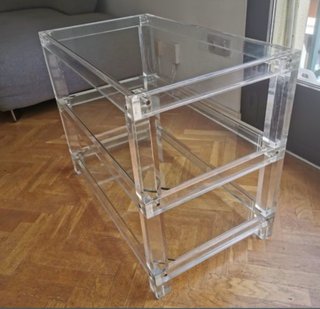 Mesa auxiliar METACRILATO y cristal