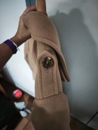 Abrigo de paño ANTEA beige talla XL