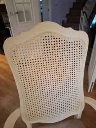 Mesa y 6 sillas de comedor estilo vintage