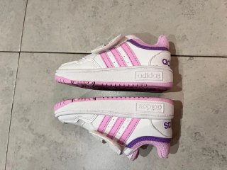 Zapatillas Adidas Blancas y Rosas Talla 23.5