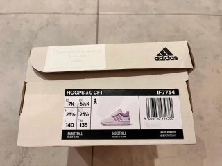 Zapatillas Adidas Blancas y Rosas Talla 23.5