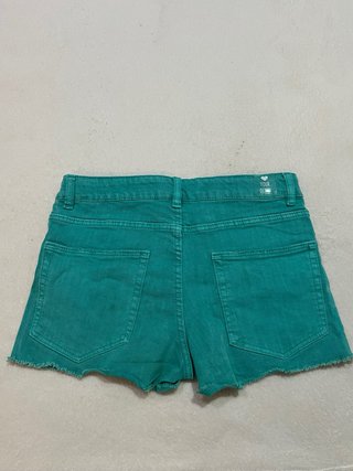 Pantalón Shorts vaqueros Zara Girl verde 12 años
